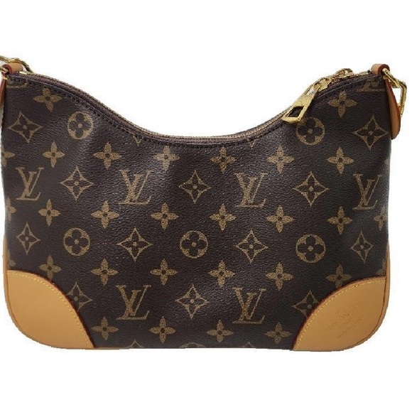 Louis Vuitton Monogram Brown and Tan Leather Detail - Picture 2 of 9